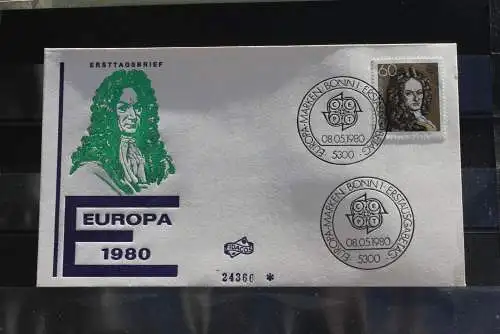 Deutschland 1980 Europa CEPT, MiNr 1049-50, FDC