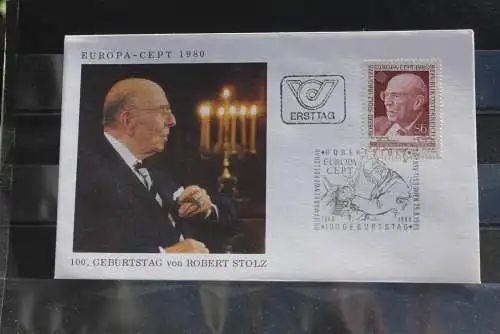 Österreich 1980 Europa CEPT Robert Stolz, MiNr 1652, FDC