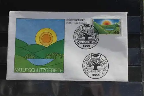 Deutschland 1980 Naturschutz, MiNr 1052, FDC