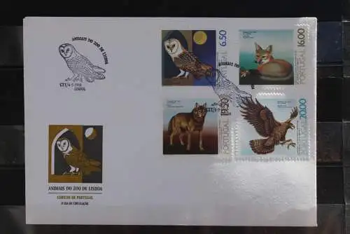 Portugal 1980, Europäischer Naturschutz, MiNr 1490-93 auf FDC