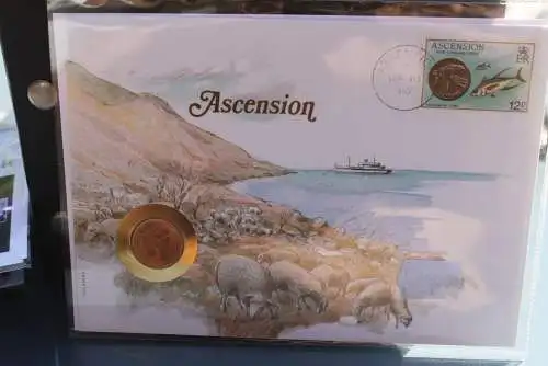 Numisbrief: Ascension, mit Beiblatt - Legende