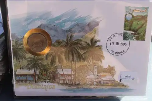 Numisbrief: Dominica, mit Beiblatt - Legende