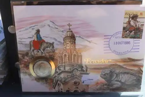 Numisbrief: Ecuador, mit Beiblatt - Legende