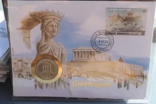 Numisbrief: Griechenland, mit Beiblatt - Legende