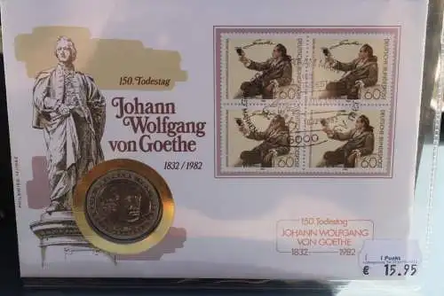 Numisbrief: Deutschland: Johann Wolfgang von Goethe, 1982