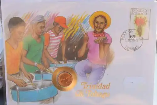 Numisbrief: Trinidad & Tobago, mit Einleger - Legende