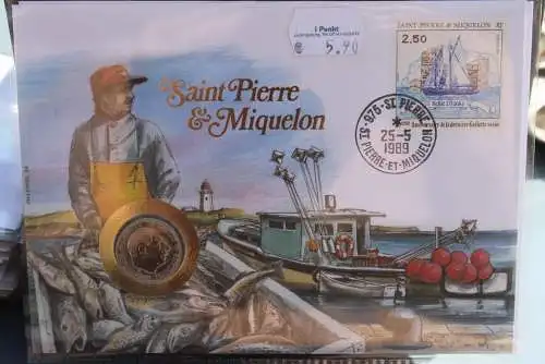 Numisbrief: Saint Pierre & Miquelon, mit Einleger - Legende