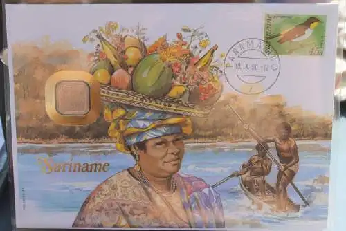 Numisbrief: Suriname, mit Einleger - Legende