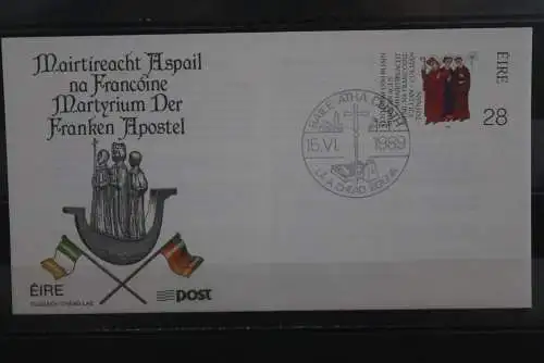 Irland 1989;Frankenapostel:Kilian,Kolonat,Totnan,MiNr 683 auf FDC