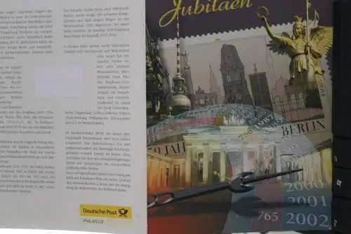 Deutschland, Holgramm Berliner Jubiläen, Klappfolder, Hologramm MiNr. 1287
