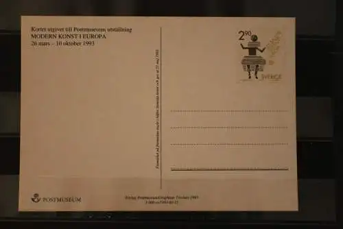 Schweden, Ganzsache Europa CEPT 1993, ungebraucht; Gesamtauflage nur 3000