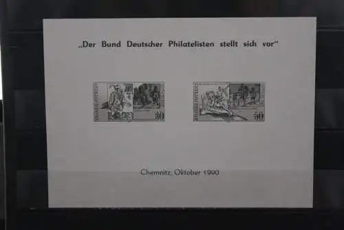 DDR 1990, Schwarzdruck 500 Jahre POST in EUROPA, MiNr 3354-55