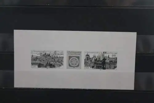 DDR 1988, Schwarzdruck 10. Briefmarkenausstellung der Jugend in Erfurt, MiNr 3173-74