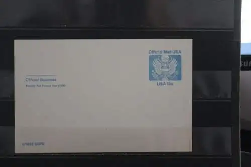 USA, Ganzsache: Official Mail, 1982, 13 c, ungebraucht