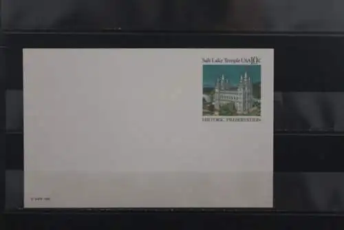 USA, Ganzsache: Salt Lake Temple, 1982, 10 c, ungebraucht