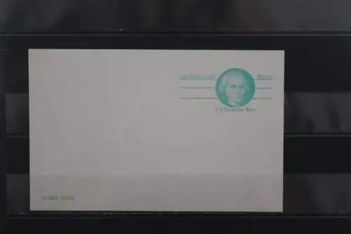 USA, Ganzsache: Charles Carrell, Patriot, 1982, Domestic Rate, ungebraucht