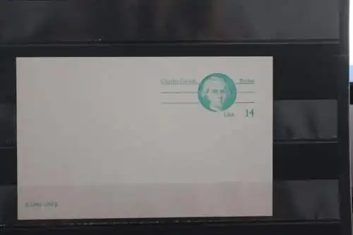 USA, Ganzsache: Charles Carroll, Patriot, 1982, 14 c, ungebraucht