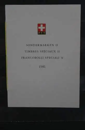 Schweiz Sondermarken II, 1981, Sammelheft, Ersttagsheft Nr. 183, ESST