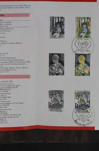 Belgien: Ankündigungsfolder, Ersttagsfolder, Ersttagsblatt Nr. 18-1984: Enfants - Kinder, franz. Ausgabe