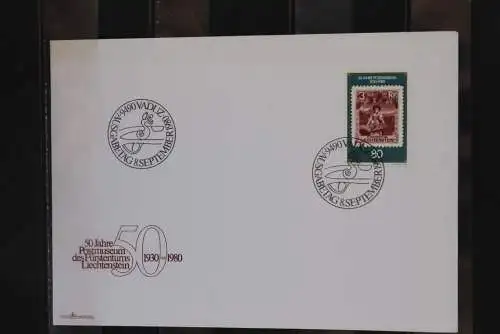 Liechtenstein 1980, 50 Jahre Postmuseum, FDC