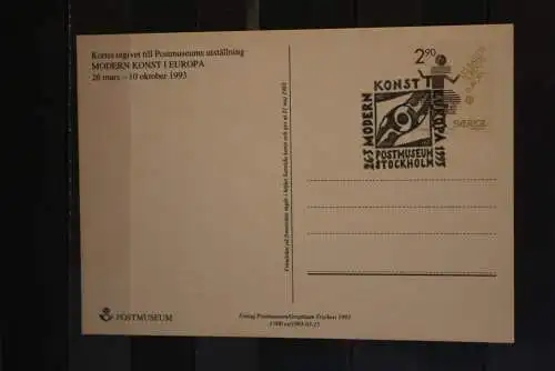 Schweden, Ganzsache Europa CEPT 1993, ESST; Gesamtauflage nur 3000