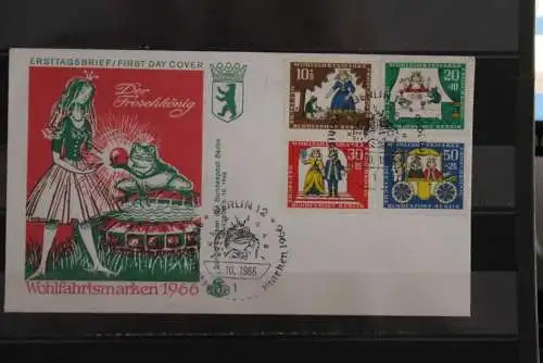 Berlin, Wohlfahrtsmarken 1966, FDC, MiNr. 295-98