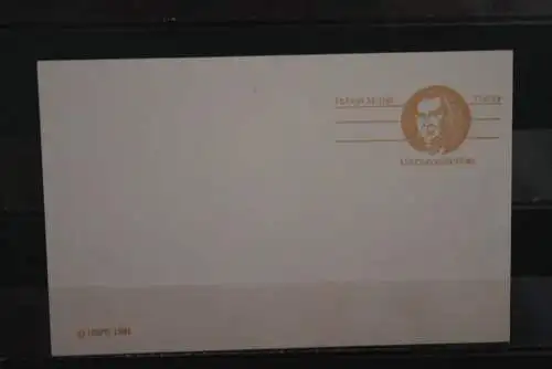USA 1981, Ganzsache;Robert Morris, MNH
