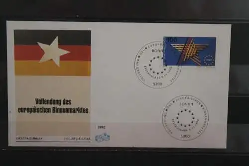 Deutschland 1992, Europäischer Binnenmarkt, FDC, MiNr. 1644