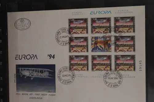 Jugoslawien 1994, Europa CEPT, MiNr. 2657-58, KB auf FDC