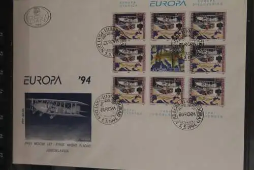 Jugoslawien 1994, Europa CEPT, MiNr. 2657-58, KB auf FDC