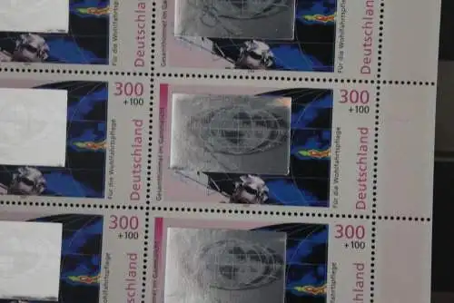 Deutschland, 1999, Hologramm, Für die Wohlfahrtspflege: Der Kosmos, MiNr. 2080-81, Zehnerbogen, MNH