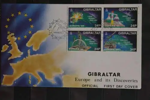 Gibraltar 1994, Europa - CEPT, FDC, MiNr. 683-86