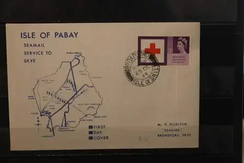 Isle of Pabay; EUROPA 1963, Block, großes Format, FDC; lesen