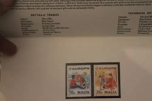 Malta 1989, Europa - CEPT, Folder, MNH