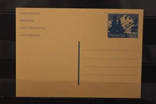 Schweiz, Postkarte 60 Rappen, Ganzsache, Ersttag 19.1.93, ungebraucht