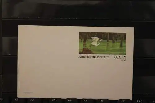 USA 1989, Ganzsache, America the Beautiful, Vögel,  ungebraucht