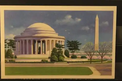 USA 1989, Ganzsache, Washington, Jefferson-Memorial, ungebraucht