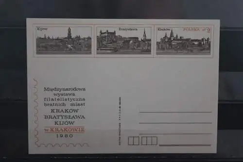 Polen, 1980, Ganzsache, Briefmarkenausstellung, ungebraucht