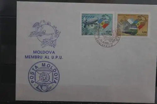 Moldova, Aufnahme in die U.P.U. 1992; Flugzeug, Eisenbahn