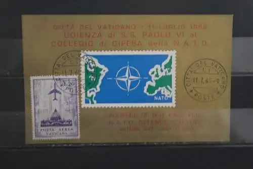 Vatican; NATO-Vignette anläßlich Audienz bei Papst Paul VI, 1968