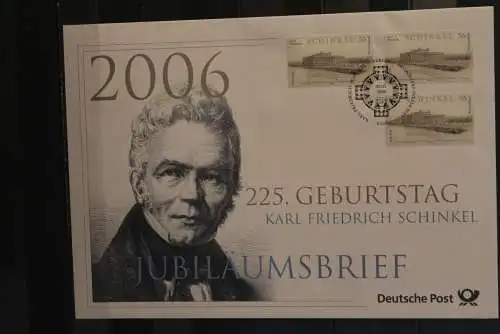 Deutschland; Jubiläumsbrief 2006: 225. Geburtstag Karl Friedrich Schinkel, lesen