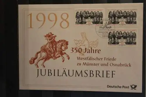 Deutschland; Jubiläumsbrief 1998: 350 Jahre Westfälischer Friede zu Münster und Osnabrück, lesen