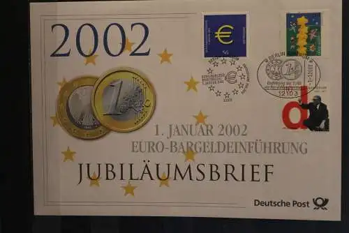 Deutschland; Jubiläumsbrief 2002: EURO-Bargeldeinführung; lesen