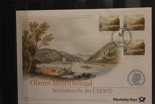 Deutschland; Jubiläumsbrief 2006: Oberes Mittelrheintal; Weltkulturerbe der UNESCO; lesen