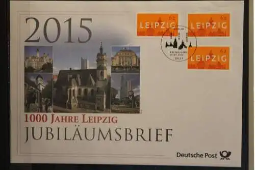 Deutschland; Jubiläumsbrief 2015: 1000 Jahre Leipzig