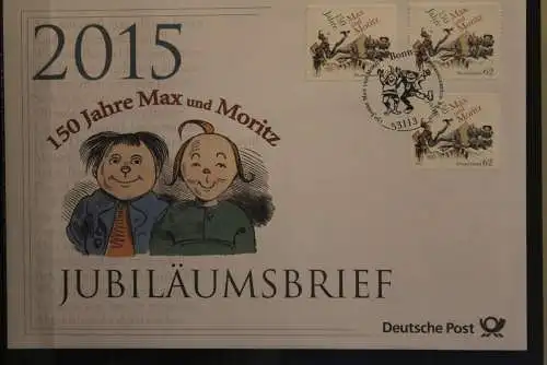 Deutschland; Jubiläumsbrief 2015: 150 Jahre Max und Moritz