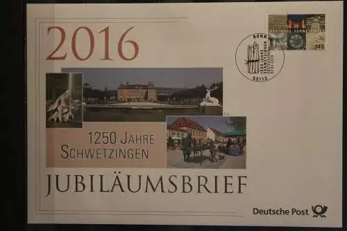 Deutschland; Jubiläumsbrief 2016: 1250 Jahre Schwetzingen