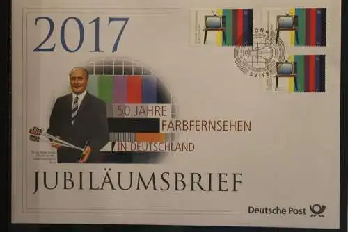 Deutschland; Jubiläumsbrief 2017: 50 Jahre Farbfernsehen in Deutschland