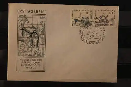 DDR; 1961, Hochseefischerei, MiNr. 817-20; FDC