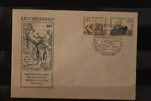 DDR; 1961, Hochseefischerei, MiNr. 817-20; FDC